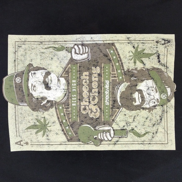 STREETWISE Cheech and Chong Black T-shirt - Picture 2 of 5